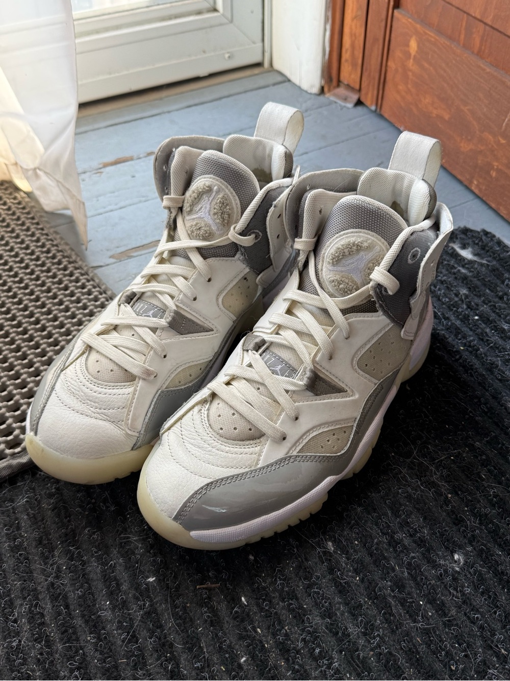 Jordan Jumpman Two Trey Medium Grey White High-Top Basketball Style Sneakers